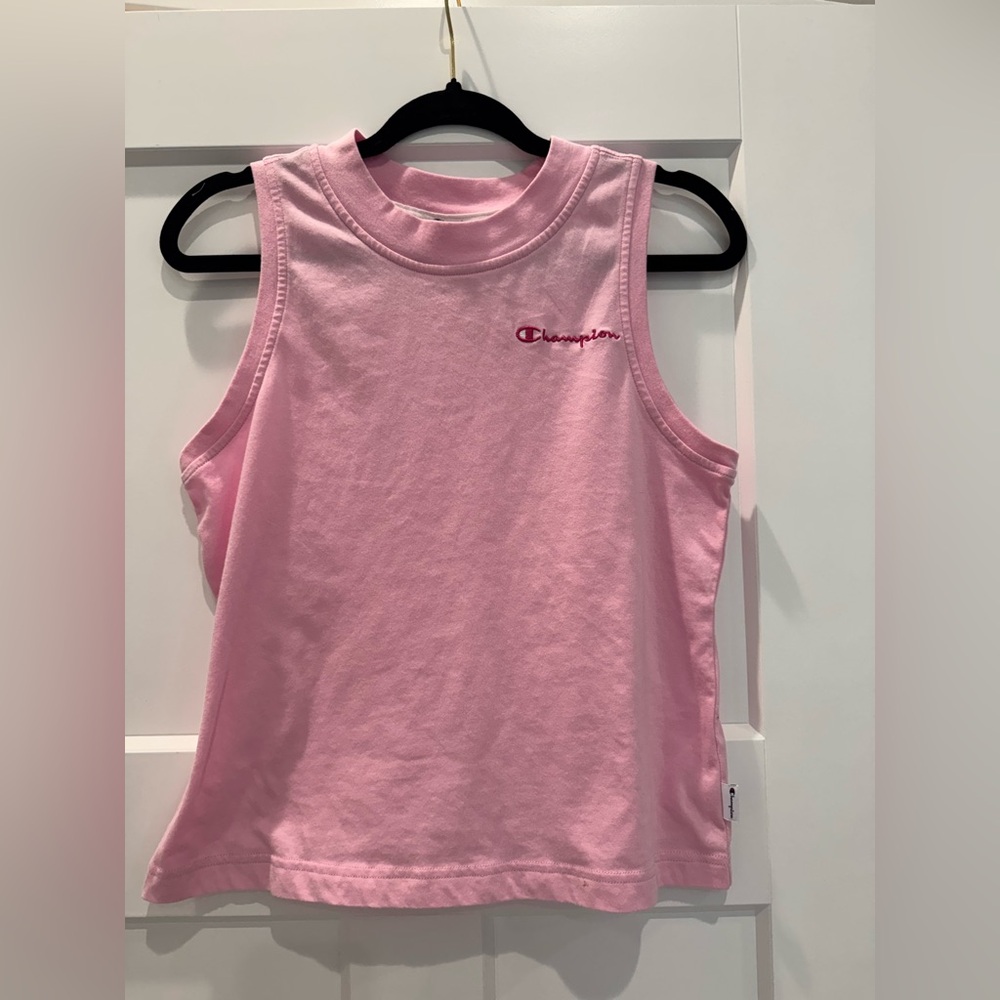 Champion | Womens Light Pink Sleeveless Tank Top- Small - Picture 2 of 6
